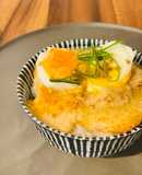 カリッとポテトのとろろ温玉丼