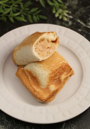 ハーフホットサンド！ベーコンポテトパイ風-レシピのメイン写真