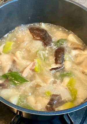 下仁田ネギと鶏肉の中華スープ-レシピのメイン写真