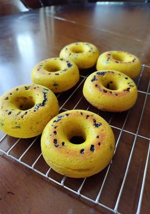 かぼちゃの米粉焼きドーナツ-レシピのメイン写真