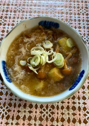 揚げナスのなめこおろし煮-レシピのメイン写真