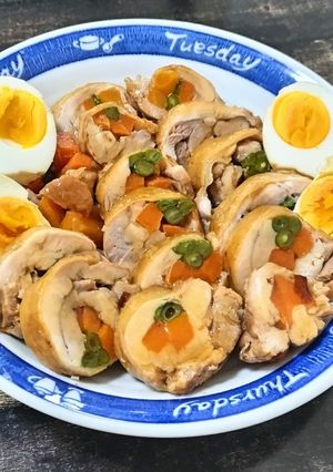 野菜チキンロール-レシピのメイン写真