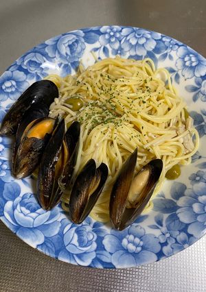 ムール貝とエノキのパスタ-レシピのメイン写真