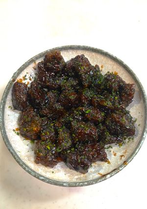 鯨の竜田揚げあまから煮-レシピのメイン写真