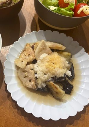 茄子と蓮根の揚げ出し風-レシピのメイン写真