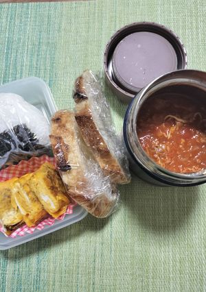早起き苦手母さんの中学男子弁当　覚書46-レシピのメイン写真