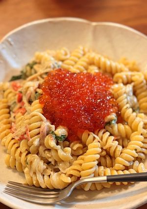 カニ味噌といくらのパスタ-レシピのメイン写真