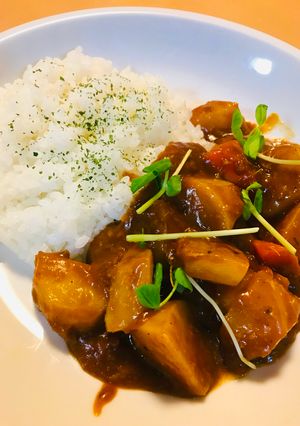 ルーをブレンドした●野菜カレー-レシピのメイン写真