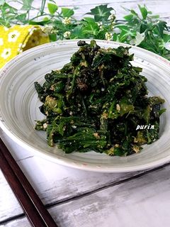 春菊の甘酒胡麻和え-レシピのメイン写真