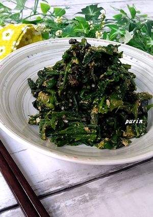 春菊の甘酒胡麻和え-レシピのメイン写真