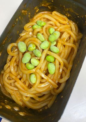 節約キャンプ飯！混ぜるだけコチュジャンうどん-レシピのメイン写真