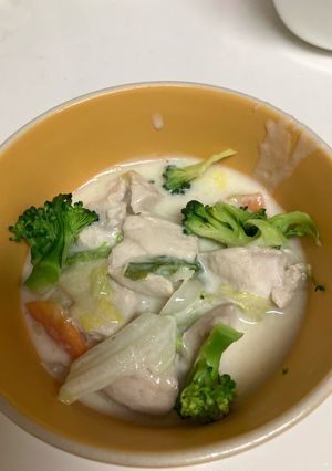 ノンオイル【鶏肉のクリーム煮】-レシピのメイン写真