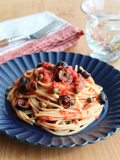 レンジで簡単!スパゲティ・ブッタネスカ-レシピのメイン写真