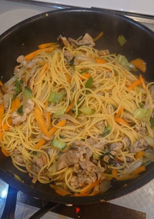 野菜たっぷり中華風パスタ-レシピのメイン写真