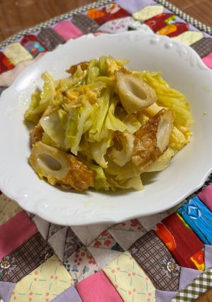 キャベツと竹輪と卵の簡単節約炒め-レシピのメイン写真