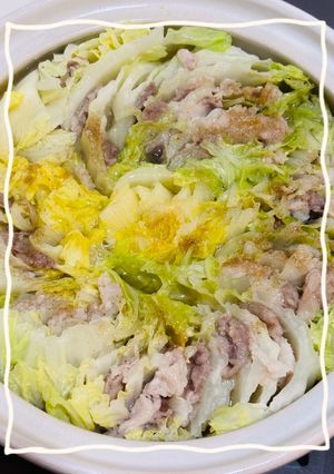 土鍋で簡単！白菜と豚肉のミルフィーユ鍋-レシピのメイン写真