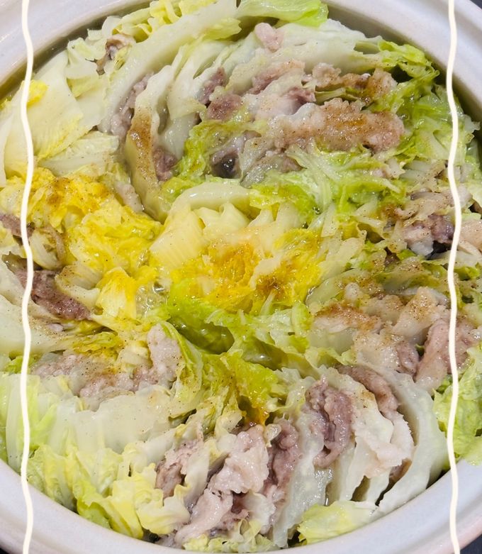 土鍋で簡単！白菜と豚肉のミルフィーユ鍋-レシピのメイン写真