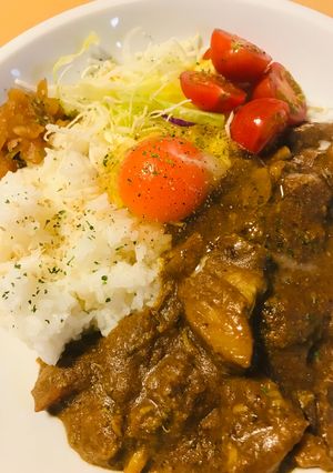 市販カレー●おから豆乳ポークたまごカレー-レシピのメイン写真
