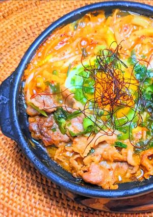 韓国風牛すき鍋-レシピのメイン写真
