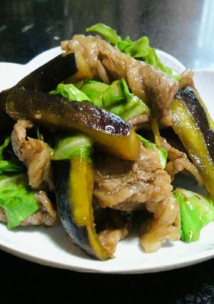 茄子と春キャベツの牛肉炒め-レシピのメイン写真