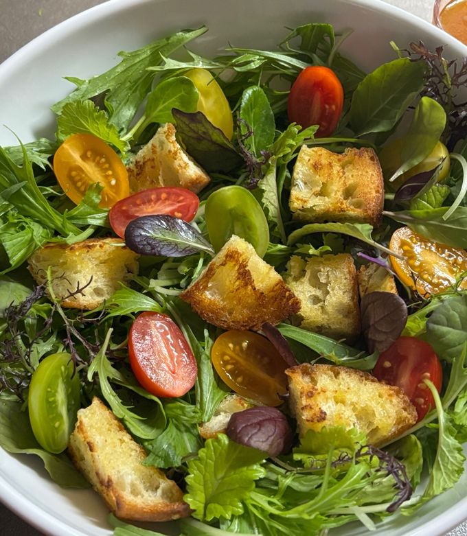 水菜と野菜のパンサラダ by アグリー農園 【クックパッド】 簡単