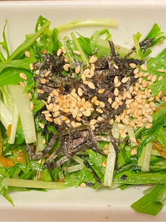 干し海老の水菜サラダ!-レシピのメイン写真