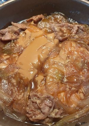 【疲労回復】豚肉ですき焼き肉豆腐-レシピのメイン写真