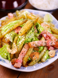 のり塩じゃがバター野菜炒め定食🤩-レシピのメイン写真