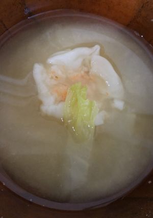 シュウマイと白菜の味噌汁-レシピのメイン写真