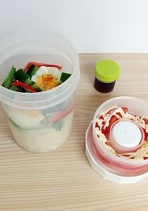 サラダポットで麺ランチ~サラダうどん-レシピのメイン写真