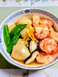 正月!里芋とエビの治部煮風-レシピのメイン写真