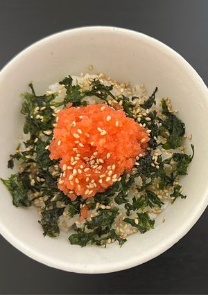 明太子あおさのっけご飯-レシピのメイン写真