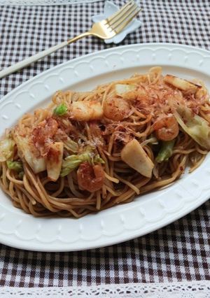 魚介の旨味が濃厚な海鮮焼きそば-レシピのメイン写真