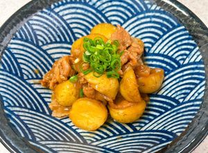 レンジ併用で時短♪新じゃが小芋の肉じゃが-レシピのメイン写真
