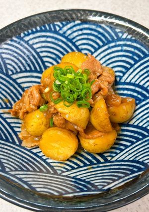 レンジ併用で時短♪新じゃが小芋の肉じゃが-レシピのメイン写真
