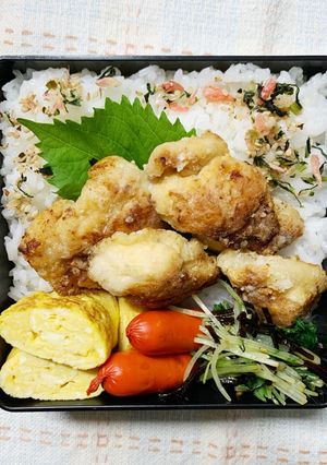 9/5ﾖｯﾁｬﾝ☆唐揚げお弁当-レシピのメイン写真