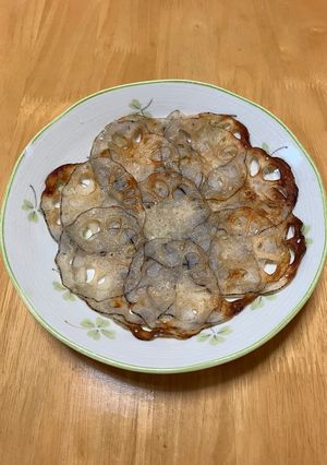 スライスれんこんの重ね焼き-レシピのメイン写真