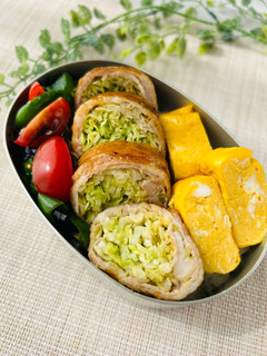 春キャベツの肉巻き弁当-レシピのメイン写真