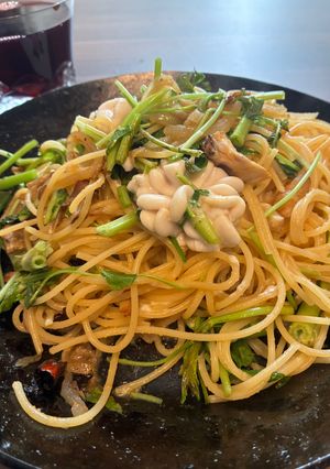 せりと白子で春パスタ-レシピのメイン写真