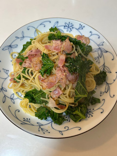 ケールとベーコンのパスタ-レシピのメイン写真