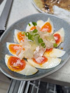 絶品おつまみ♡ゆで卵のネギ塩ナムル-レシピのメイン写真