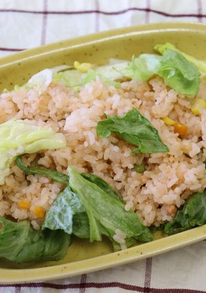レタスと鮭の炊き込みチャーハン-レシピのメイン写真