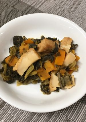 【保育園給食】小松菜の炊いたん-レシピのメイン写真