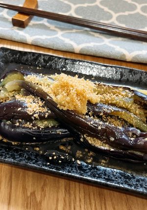 レンジで簡単！姜葱醤のさっぱり蒸しナス-レシピのメイン写真