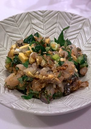 日本酒が進む、鯵のなめろう-レシピのメイン写真