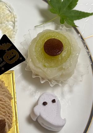 ハロウィン👻シャインマスカットの目玉👀大福だよ〜-レシピのメイン写真