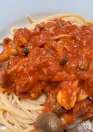 【低脂質】トマトとツナとキノコのパスタ-レシピのメイン写真