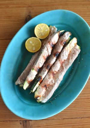 ズッキーニの肉巻きグリル焼き-レシピのメイン写真
