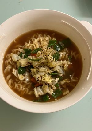 簡単！袋麺でお家野菜炒めラーメン🍜-レシピのメイン写真