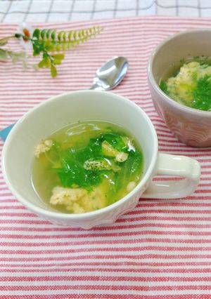 レタスと卵のスープ-レシピのメイン写真